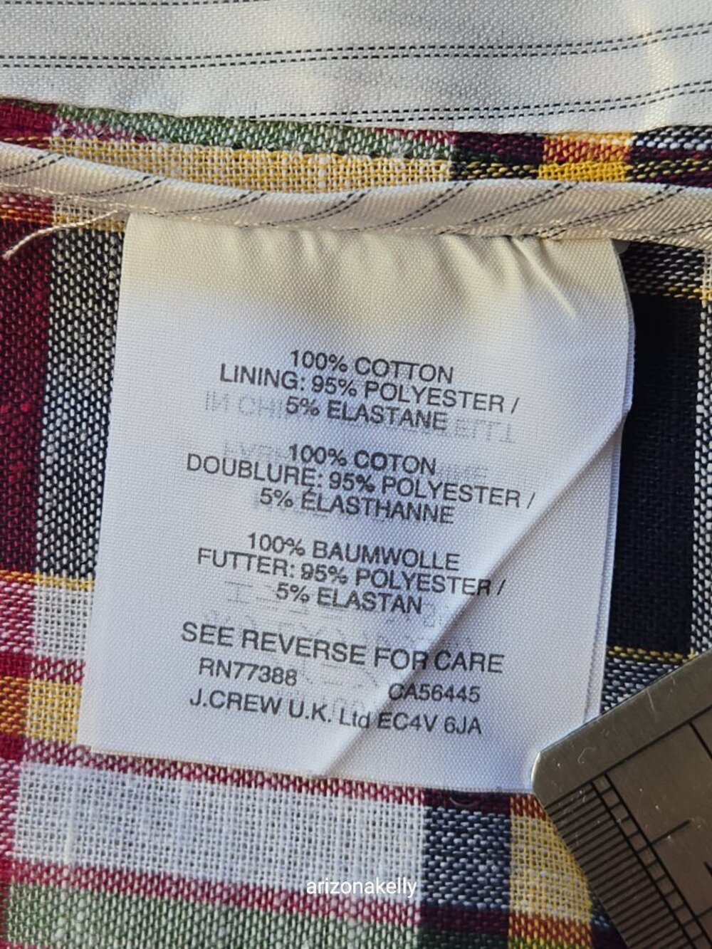 NWOT J. Crew Regent Blazer in Vintage Plaid Preppy Madras Cotton - Picture 11 of 12